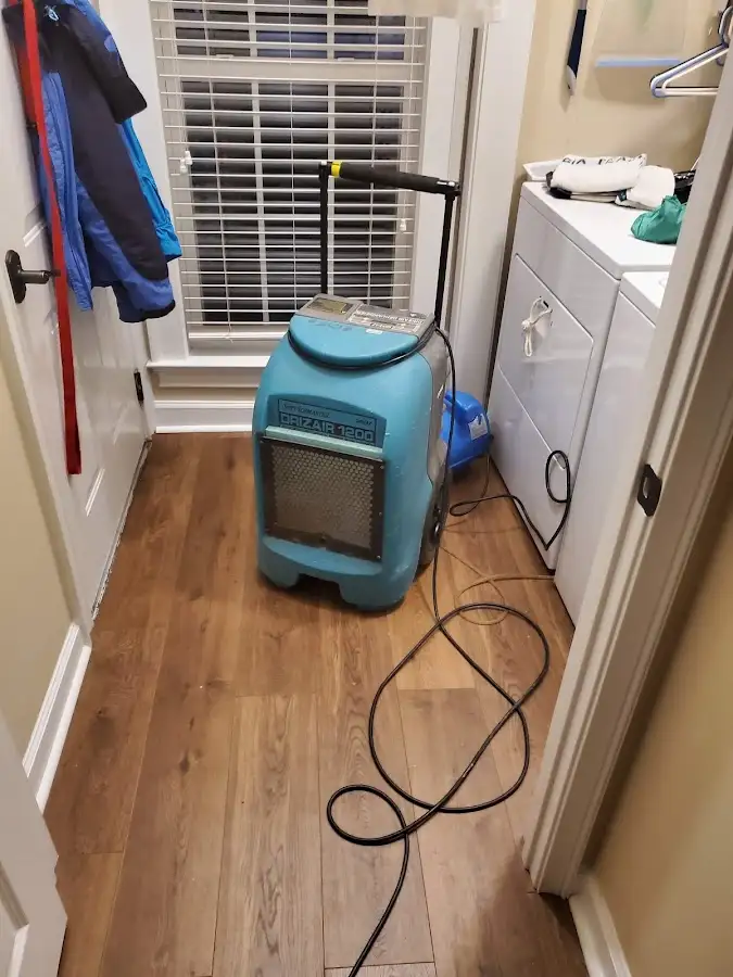 Commercial dehumidifier deployed for Flood Damage Cleanup in Somerdale